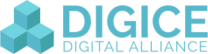 Reguläre Variante des DigIce-Logos - Webdesign Berlin